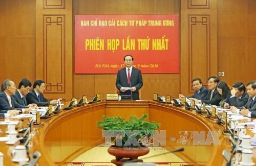 Le president Tran Dai Quang definit les taches de reforme judiciaire hinh anh 1