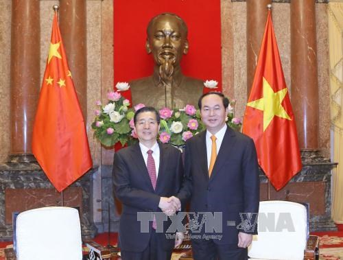 Le president Tran Dai Quang recoit le ministre chinois de la Securite publique hinh anh 1