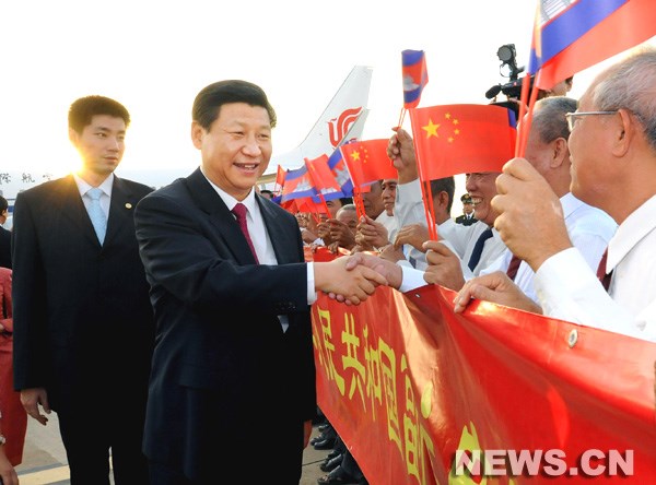 Le president chinois effectue une visite officielle au Cambodge hinh anh 1