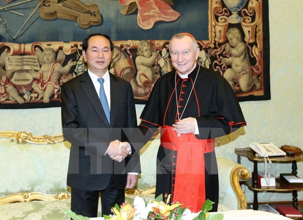 Tran Dai Quang rencontre le pape Francois hinh anh 2