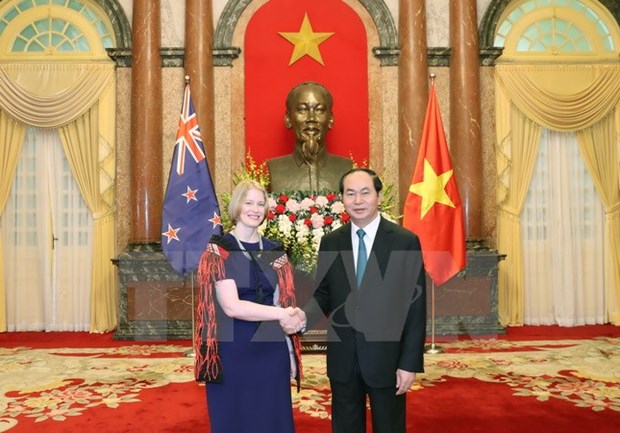 Le president vietnamien recoit de nouveaux ambassadeurs hinh anh 1