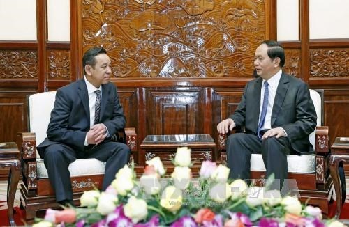 Le president Tran Dai Quang salue de nouveaux ambassadeurs hinh anh 2