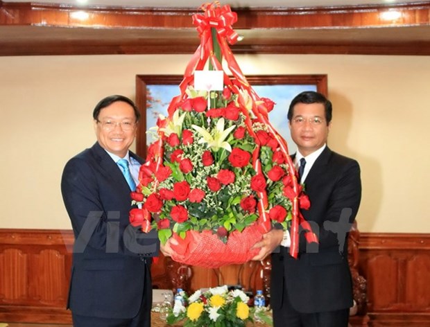 Felicitations au Parti populaire revolutionnaire du Laos hinh anh 1