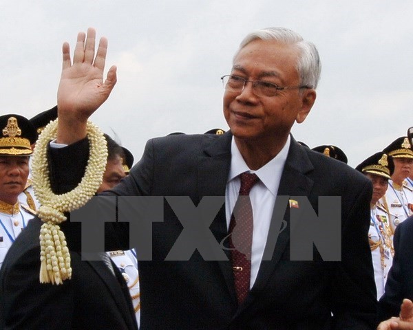 Le president du Myanmar commence sa visite en Chine hinh anh 1