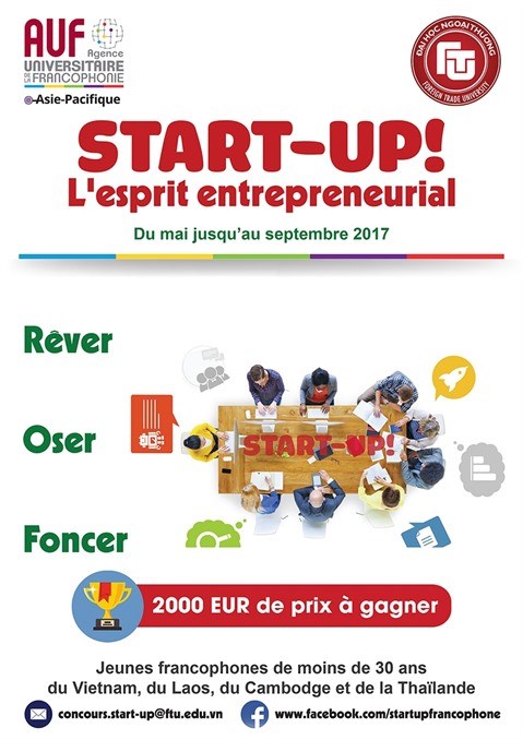 «Start-up ! L’esprit entrepreneurial», concours pour les jeunes francophones hinh anh 1