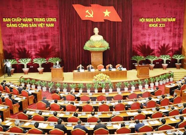 Ouverture du 5e Plenum du Comite central du Parti communiste du Vietnam (12e mandat) hinh anh 1