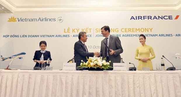 Vietnam Airlines et Air France signent une co-entreprise hinh anh 1