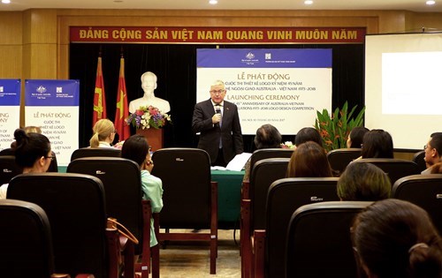 Creation du logo en l’honneur des 45 ans des relations diplomatiques Vietnam - Australie hinh anh 1