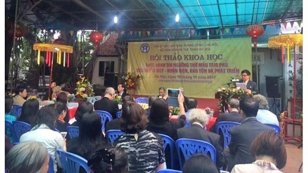 Conference scientifique sur la pratique du culte des Deesses-Meres a Hanoi hinh anh 1