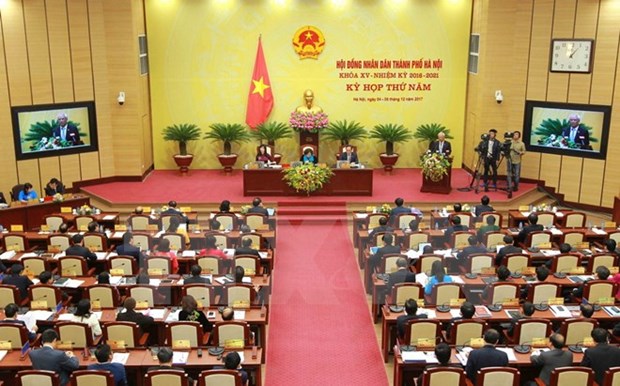 Ouverture de la 5e session du Conseil populaire de Hanoi hinh anh 1