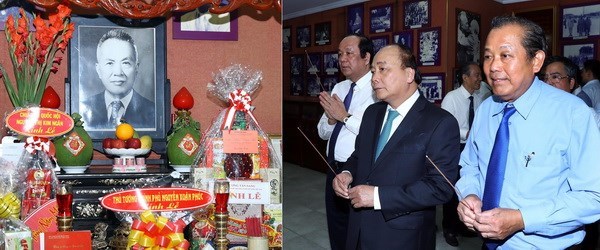 Le PM rend hommage aux anciens dirigeants du gouvernement et de l'Etat hinh anh 1