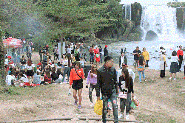 Bond de 20% des touristes a Dak Lak durant le Tet traditionnel hinh anh 1