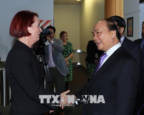 Le PM Nguyen Xuan Phuc entamme sa visite officielle en Nouvelle-Zelande hinh anh 1