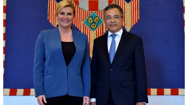 La presidente croate plaide pour le bel essor des relations Vietnam-Croatie hinh anh 1
