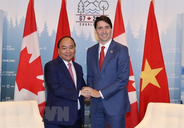 Entretien entre les Premiers ministres vietnamien et canadien hinh anh 1