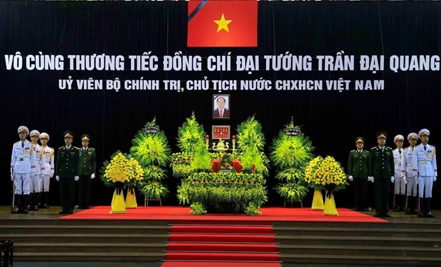 Celebration solennelle des funerailles nationales pour le president Tran Dai Quang hinh anh 1