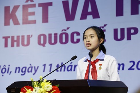 Une eleve vietnamienne remporte le 3e prix du concours de composition epistolaire de l’UPU hinh anh 1