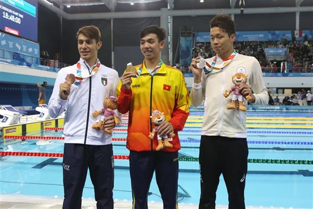 Jeux olympiques de la jeunesse d'ete : deuxieme medaille d’or remportee par le Vietnam hinh anh 1