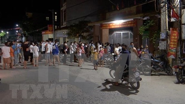 COVID-19 : Bac Ninh applique la distanciation sociale dans le district de Thuan Thanh hinh anh 1