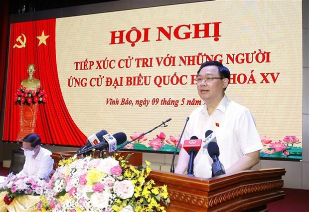 Le president de l’AN a l’ecoute des electeurs de Hai Phong hinh anh 1