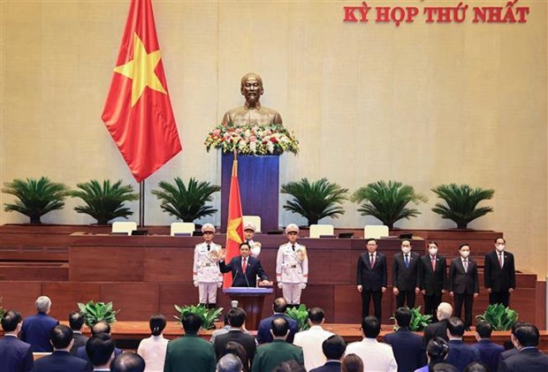 Le Premier ministre Pham Minh Chinh prete serment hinh anh 2