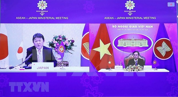 Reunion des ministres des Affaires etrangeres ASEAN-Japon hinh anh 1
