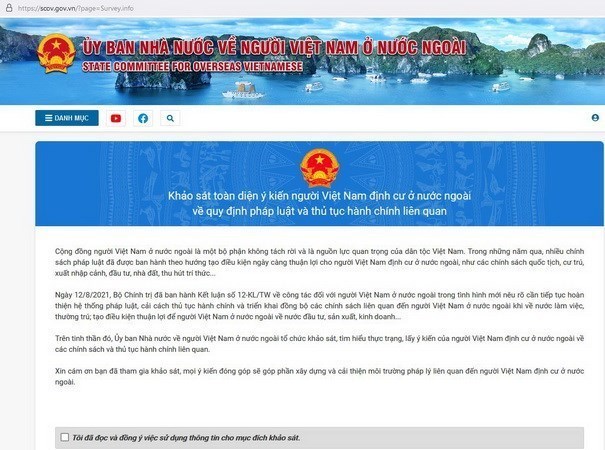 Le site web du Comite d’Etat charge des Vietnamiens a l’etranger voit le jour hinh anh 2