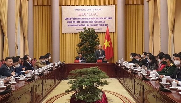 Decret du president du Vietnam sur neuf lois hinh anh 1