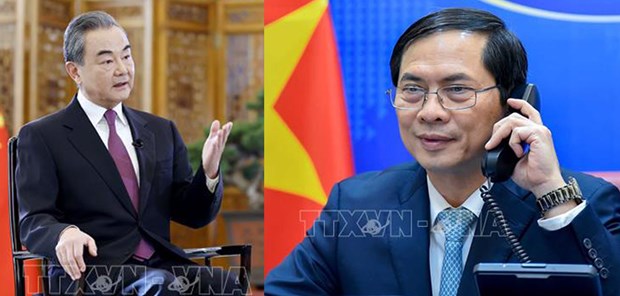 Vietnam-Chine : conversation telephonique entre les deux ministeres des AE hinh anh 1