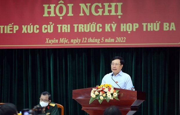 Ba Ria-Vung Tau: Pham Binh Minh rencontre l’electorat de Binh Moc hinh anh 1