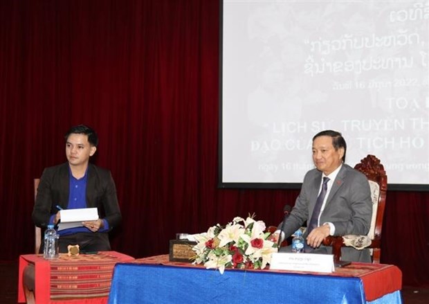 Promotion de l'ideologie du president Ho Chi Minh sur la jeunesse au Laos hinh anh 1