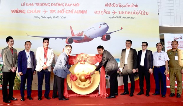 Vietjet ouvre une nouvelle route reliant Ho Chi Minh-Ville a Vientiane hinh anh 1