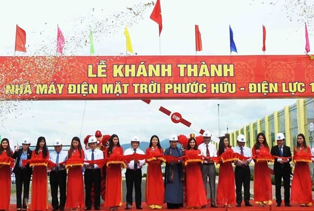 Ninh Thuan : Inauguration de la centrale electrique solaire Phuoc Huu-Dien luc 1 hinh anh 1