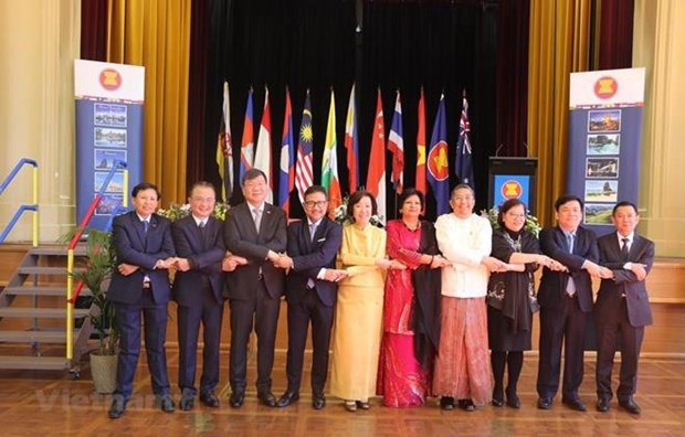 La ceremonie de celebration du 52e anniversaire de la fondation de l'ASEAN en Australie hinh anh 1