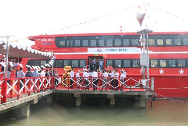 Inauguration de la ligne de navire a grande vitesse Can Tho-Tran De-Con Dao hinh anh 1