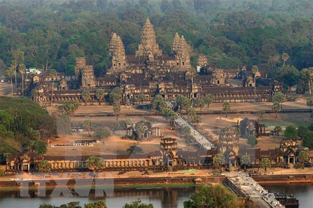 Le nombre de touristes etrangers a Angkor en forte baisse a cause du COVID-19 hinh anh 1