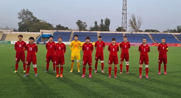 Coupe d'Asie feminine 2022 : la victoire 7 - 0 contre le Tadjikistan envoie le Vietnam en finale hinh anh 1