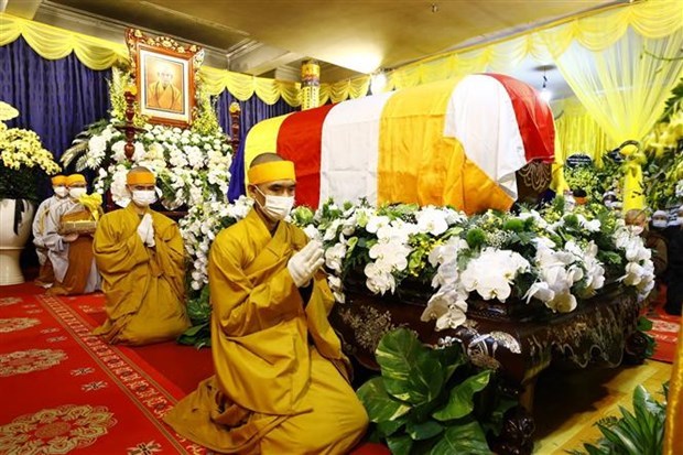 Ceremonie funeraire du venerable Thich Pho Tue hinh anh 1
