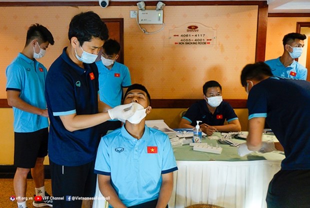 Cinq membres de l’U23 Vietnam ont des symptomes du COVID-19 hinh anh 1