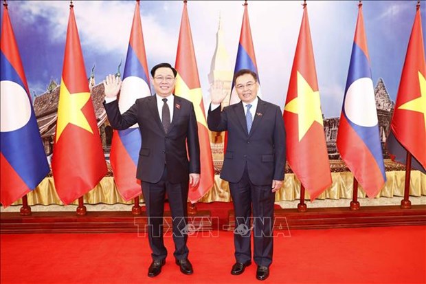 La visite du president de l’AN vietnamienne au Laos couronnee de succes hinh anh 1