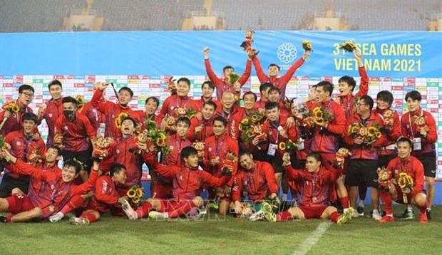 SEA Games 31 : La victoire de l'equipe masculine vietnamienne de football sur des medias etrangers hinh anh 1