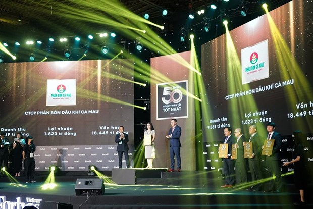 Forbes Vietnam : PV GAS parmi la liste des 50 meilleures entreprises cotees pour la 10e annee hinh anh 1