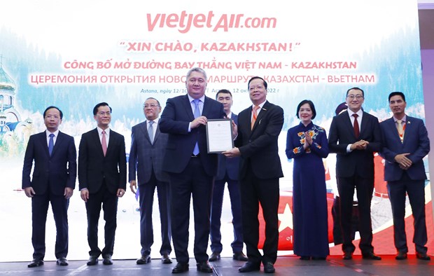 Vietjet Air ouvre des vols directs entre le Vietnam et le Kazakhstan hinh anh 1