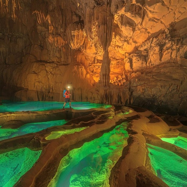 La beaute surrealiste du nouveau systeme de grottes a Quang Binh hinh anh 1