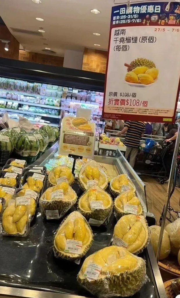 Les Taiwanais sont friands du durian vietnamien hinh anh 1