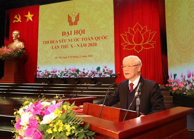 Le SG du Parti et president Nguyen Phu Trong apprecie les mouvements d’emulation patriotique hinh anh 1