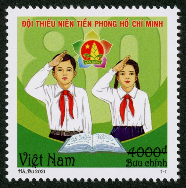 Emission d’une collection de timbres sur les jeunes pionniers de Ho Chi Minh hinh anh 1