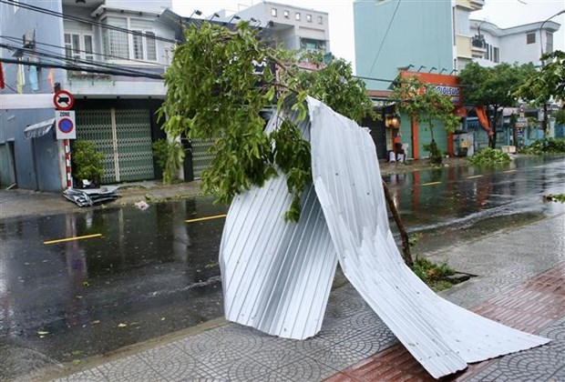 Le typhon NORU touche terre au Centre hinh anh 1