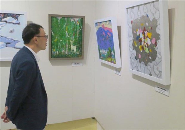 Exposition de beaux-arts entre Hai Phong et la ville sud-coreenne de Gwangju hinh anh 1