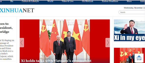 Les medias chinois suivent de pres la visite du leader du PCV en Chine hinh anh 1